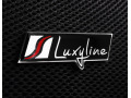 2 aluminium Luxyline plates logo/badge/trademark
