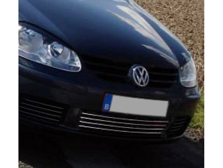 Lower radiator grill chrome trim VW Golf 5