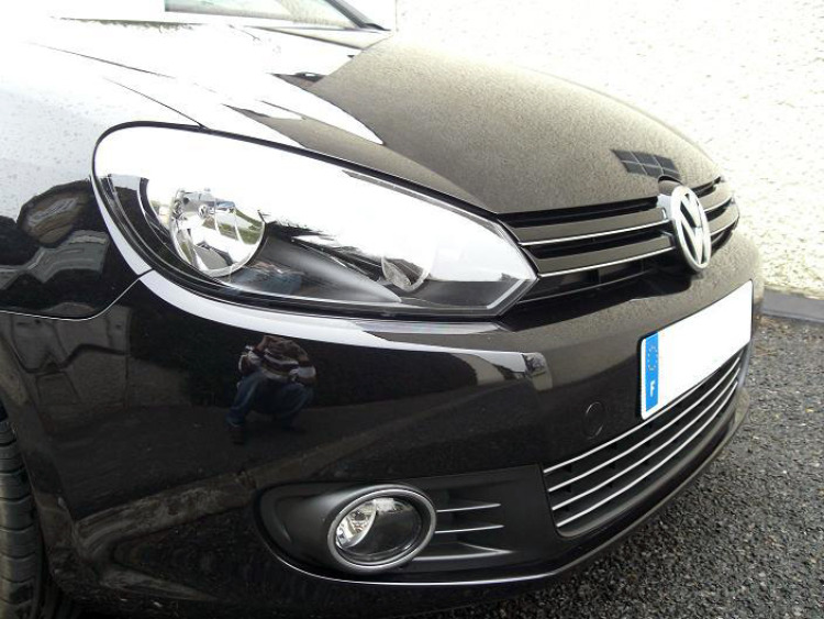 Lower radiator grill chrome trim VW Golf 6 & VW Golf 6 cabriolet