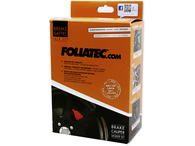 Painting kit for brake calipers matte black