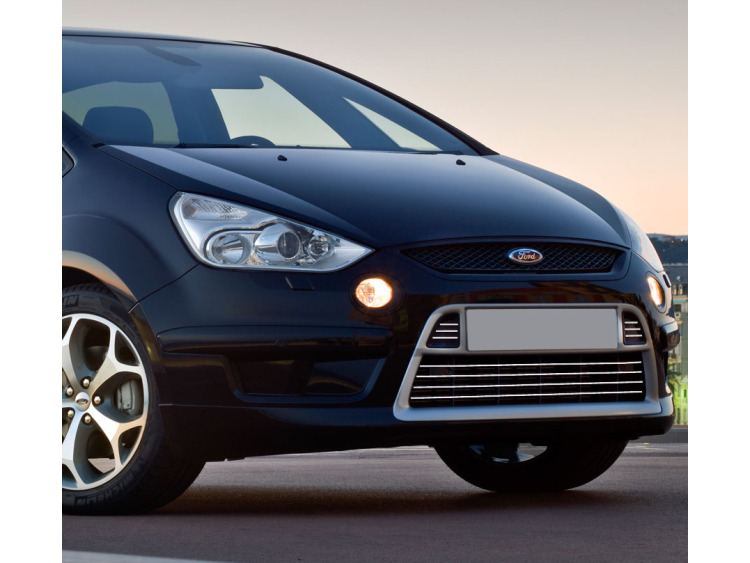 Radiator grill chrome trim compatible with Ford S-Max