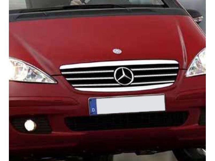 Radiator grill chrome trim compatible with Mercedes Classe A W169 04-08 Classe A W169 Phase 2 08-12,