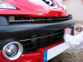 Radiator grill chrome trim compatible with Peugeot 207 06-12 Peugeot 207 CC 07-15 Peugeot 207 SW 07-13