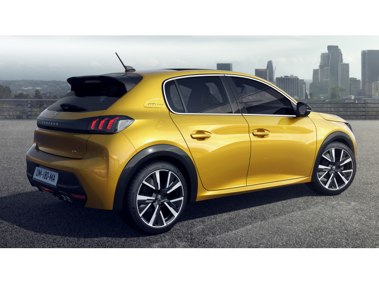 Side windows chrome trim Peugeot 208 II 19-26