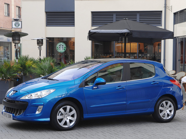 Side windows lower chrome trim Peugeot 308 0713