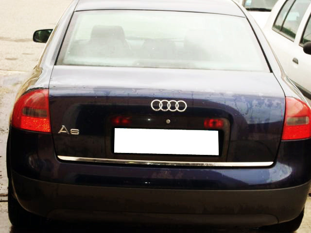 Trunk chrome trim Audi A6 Série 2 9701 Audi A6 Série 2 Avant 9705 Audi A6 Série 2 Phase 2 0104 Audi A6 Série 2 Phase 2 Avant 0105