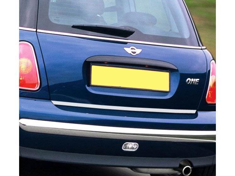 Trunk chrome trim Mini 1 (01-06) Mini 2 Mini 3 Mini Clubman Mini Clubvan Mini Countryman Mini Coup&eacute; Mini Paceman Mini Roadster