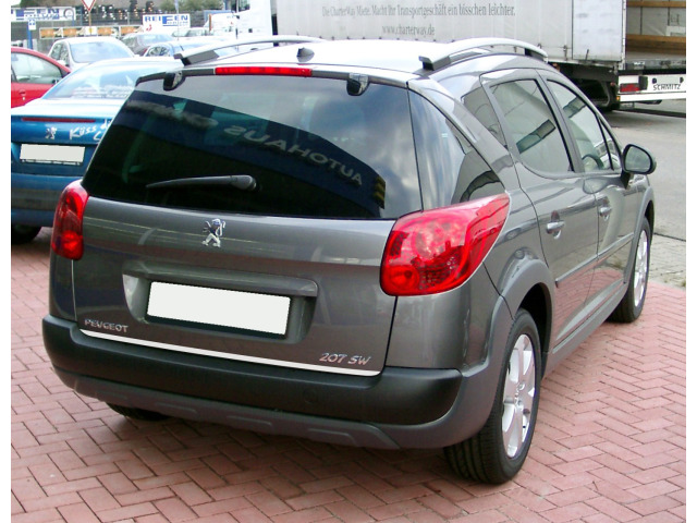 Trunk chrome trim Peugeot 206 SW Peugeot 207 93073SW 0105