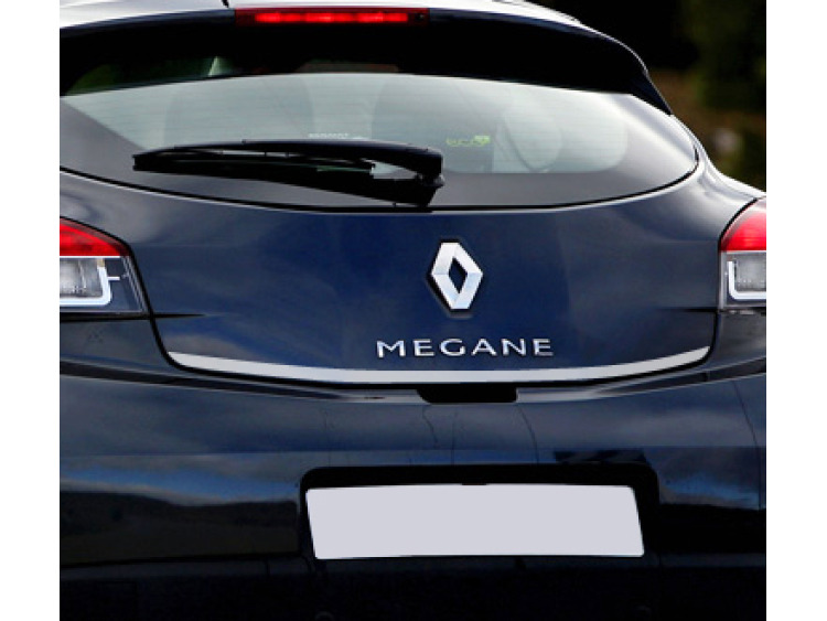 Trunk chrome trim Renault M&eacute;gane III coup&eacute; 08-12 Renault M&eacute;gane III phase 2 coup&eacute; 12-13 Renault M&eacute;gane III phase 3 coup&eacute; 13-21