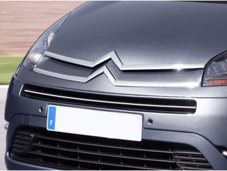 Upper radiator grill chrome trim Citro&euml;n C4 Grand Picasso (06-13)