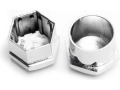 Wheel bolt caps anti-theft 17mm chrome