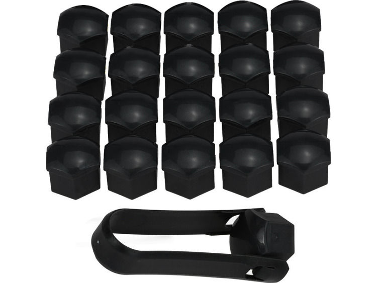 Wheel bolt caps 17mm black